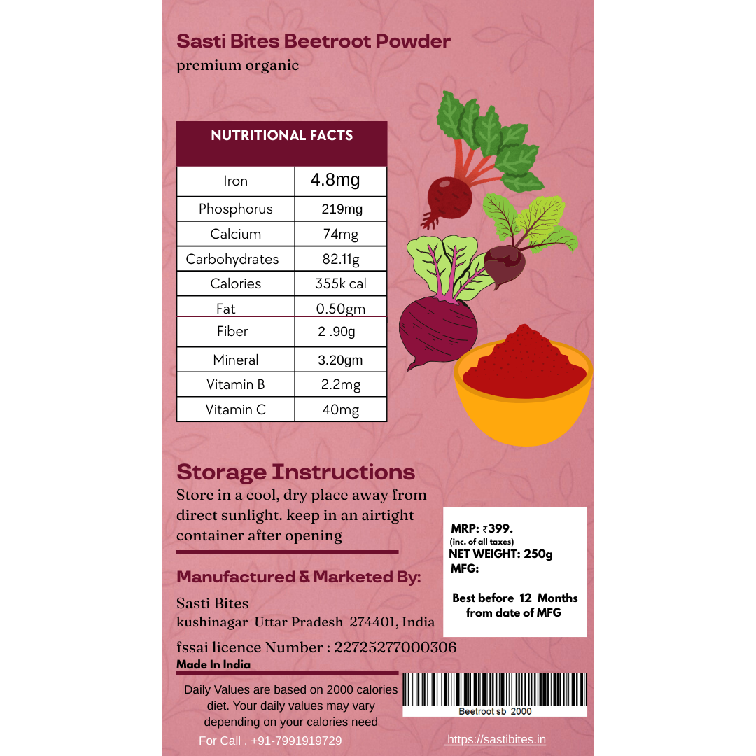 Beetroot Powder  Coming soon